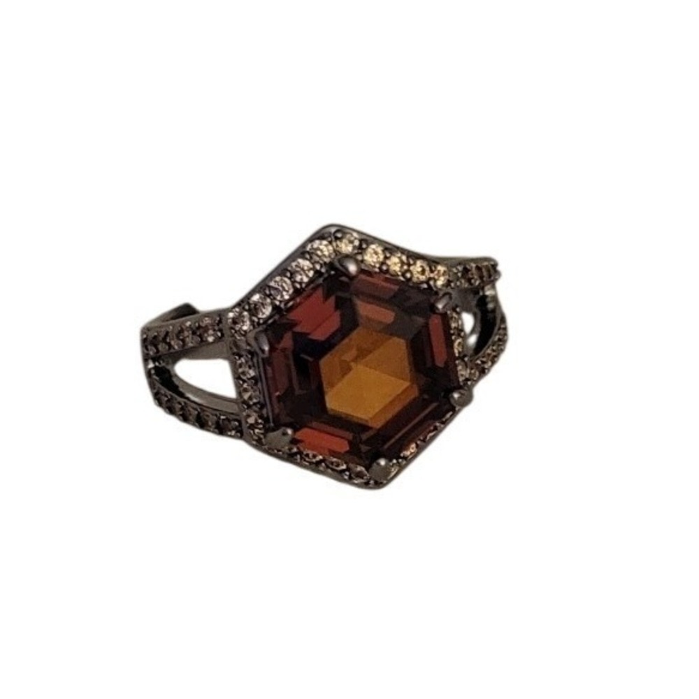 Bomb Party Ring Women Size 7 Brown New Let's Hear It For The Sparkle RG42423